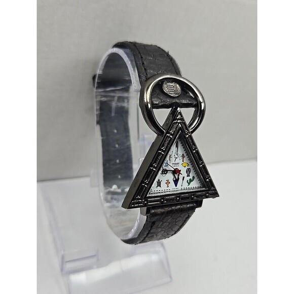 Today Timewear Southwest Watch Triangle Dial Tribal Symbols Leather New Battery main image 7